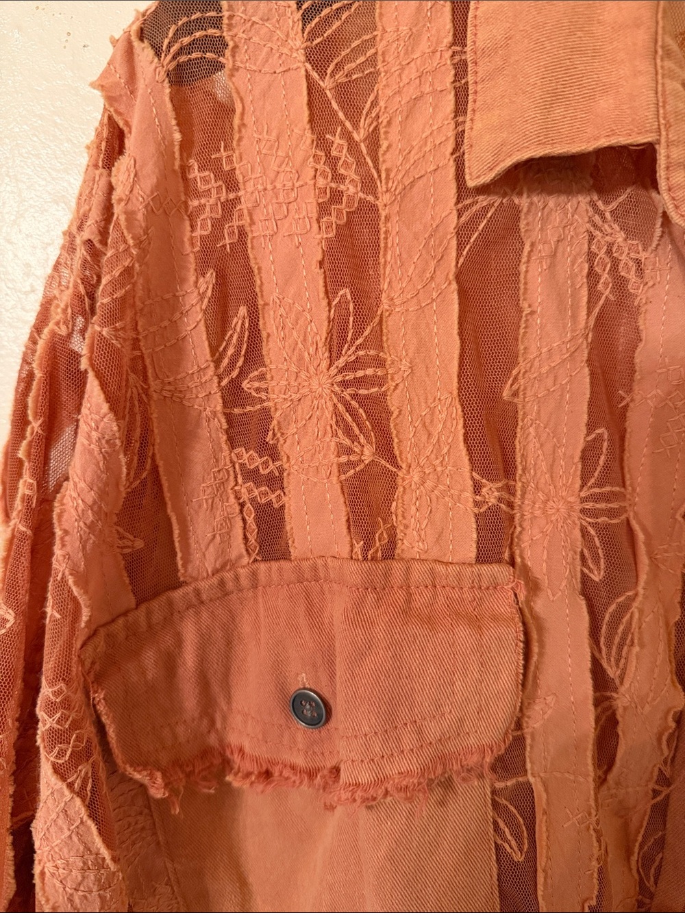 POL Women's Rust Textured Button-Front Jacket - Picture 2 of 3